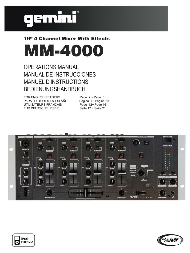 Gemini MM-4000 Operation manual