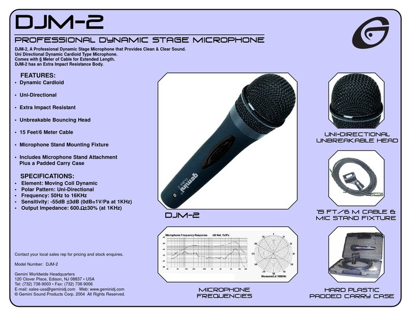 Gemini DJM-2 Specifications