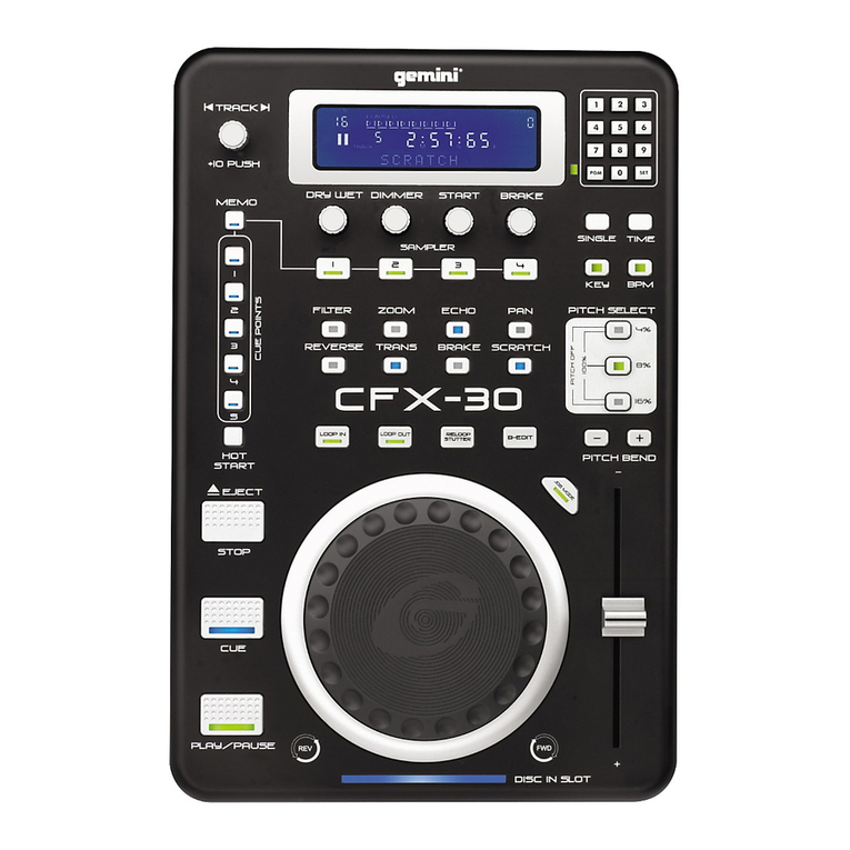 Gemini CFX-30 User manual