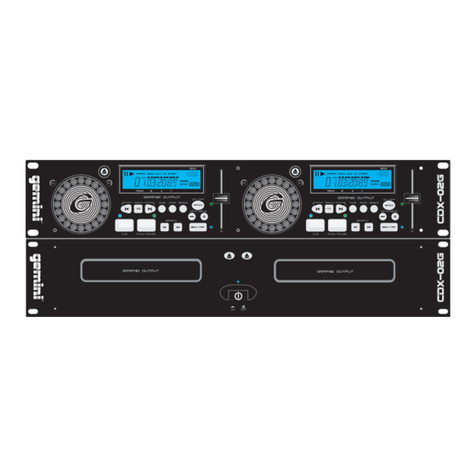 Gemini CDX-02G User manual