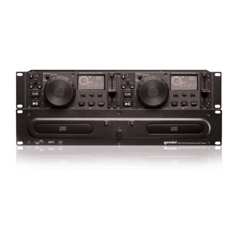 Gemini CDJ-600 Operation manual