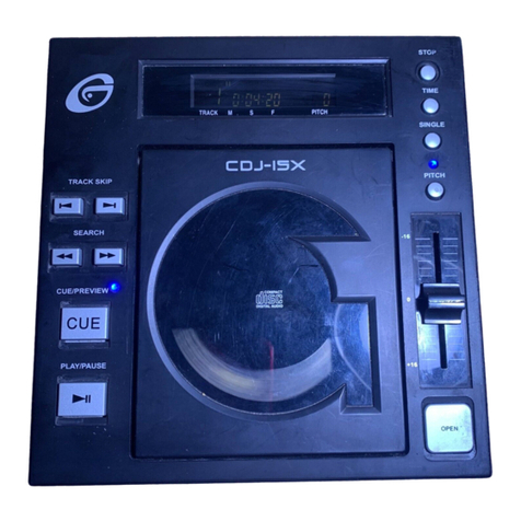 Gemini CDJ-I5X User manual