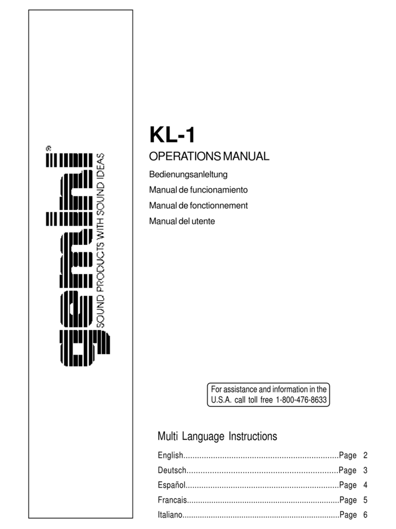 Gemini KL-1 Operation manual