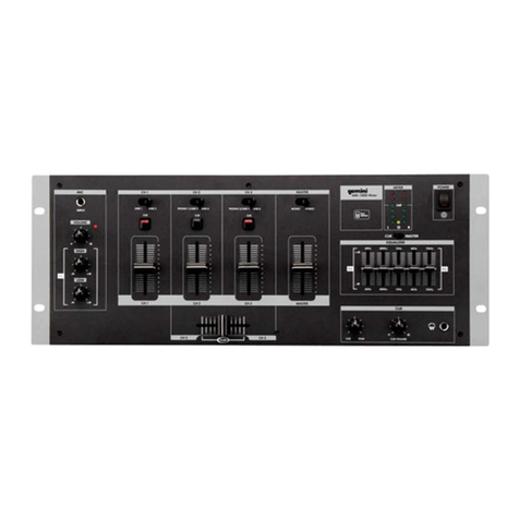 Gemini MM-1000 Mixer User manual