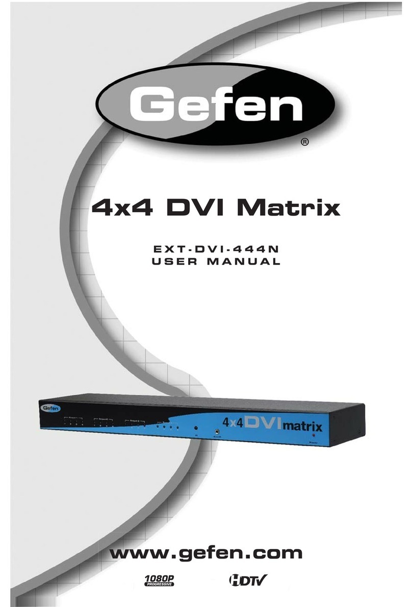 Gefen ex-tend-it 4x4 DVI Matrix User manual
