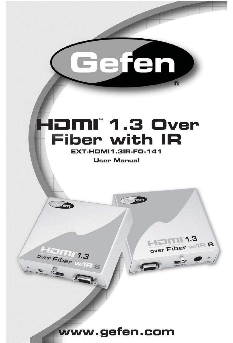 Gefen EXT-HDMI1.3IR-FO-141 user manual