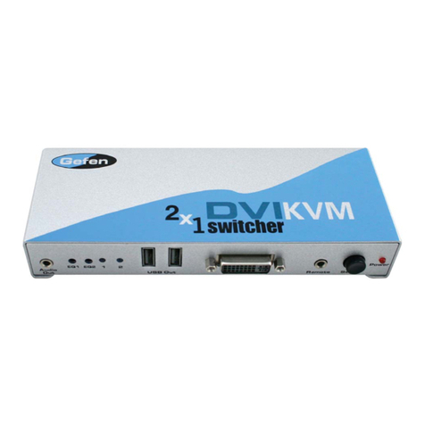 Gefen 2X1 DVI KVM SWITCHER User manual