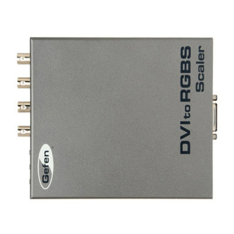 Gefen DVI to RGBS with Scaler EXT-DVI-2-RGBSS user manual