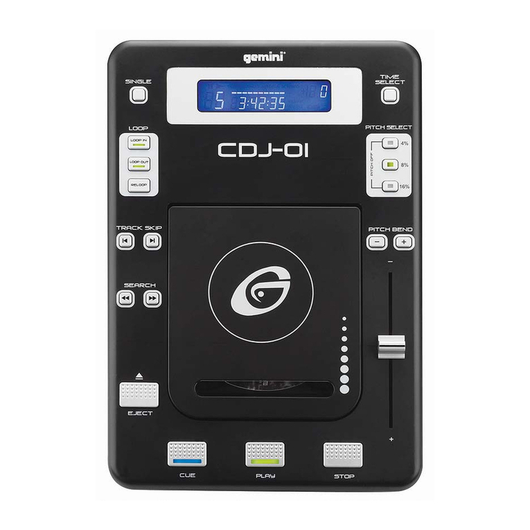 Gemini CDJ-0I User manual