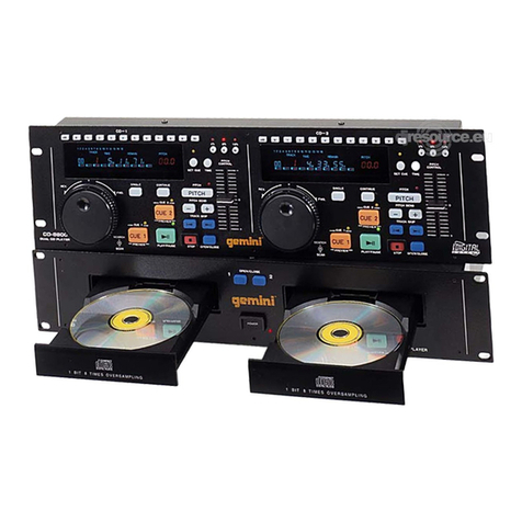 Gemini CD-9800 Operation manual