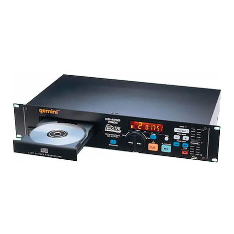 Gemini CD-4700 PRO II instruction manual
