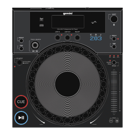 Gemini CDJ-02 User manual