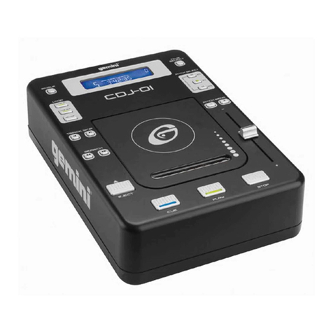 Gemini CDJ-01 User manual