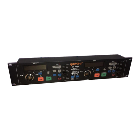 Gemini CD-9500 Pro III User manual