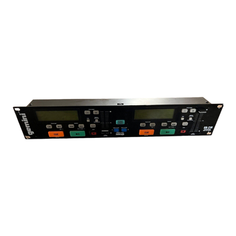 Gemini CD-210 User manual Gemini CD-210 User manual