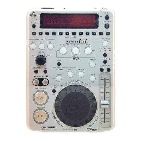 Gemini CD-1800X Operation manual