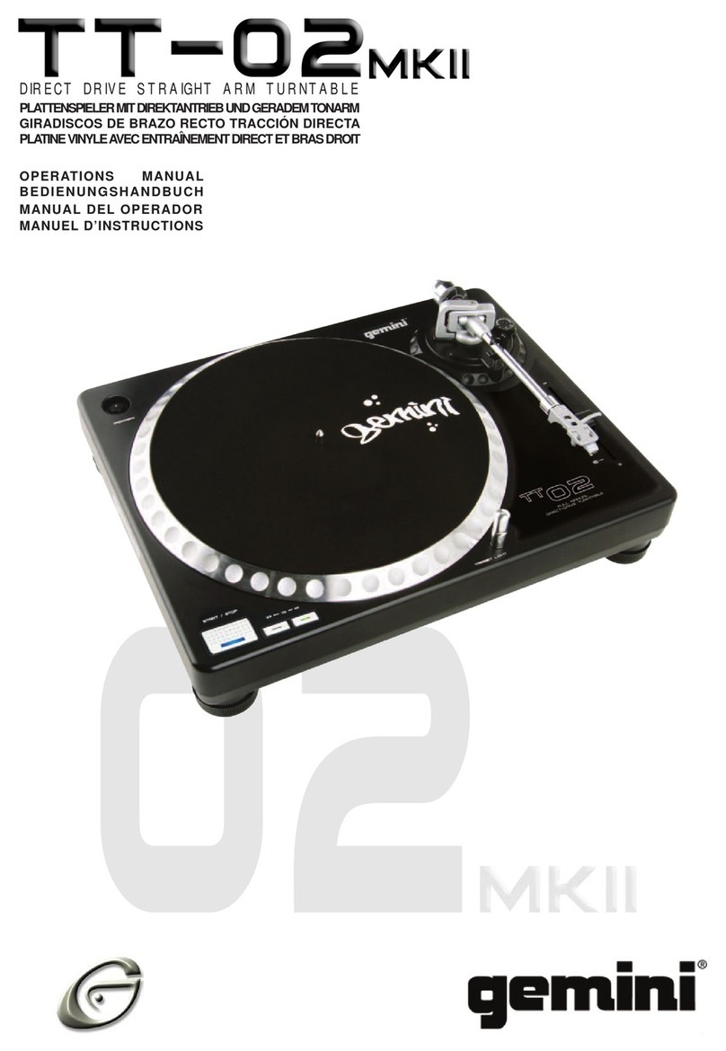 Gemini Industries TT-002MKII Operation manual
