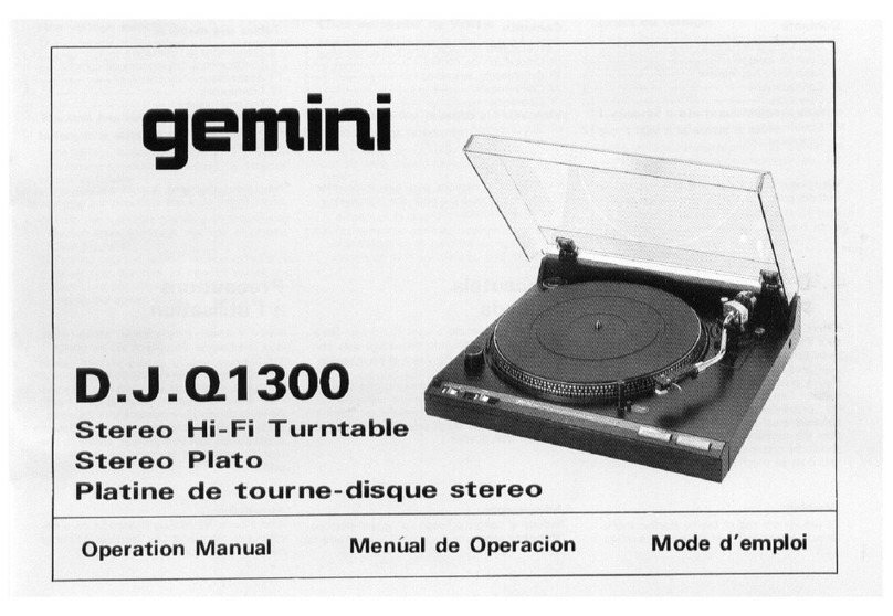Gemini DJ Q1300 Operation manual