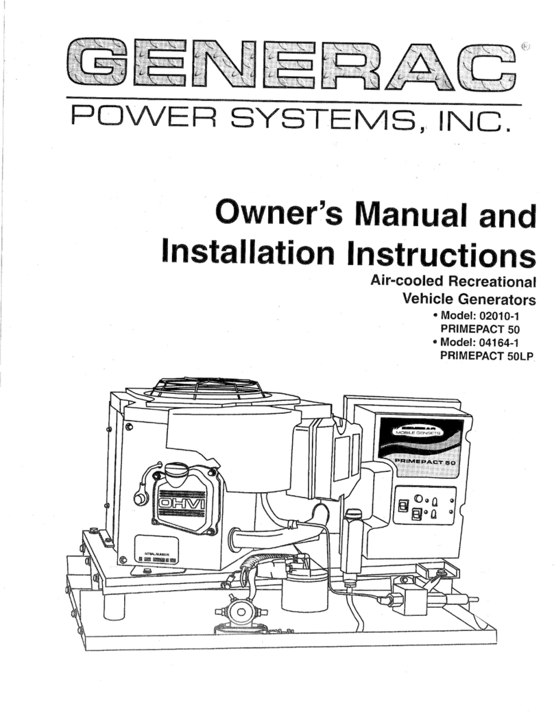Generac Power Systems 02010-1 Service manual
