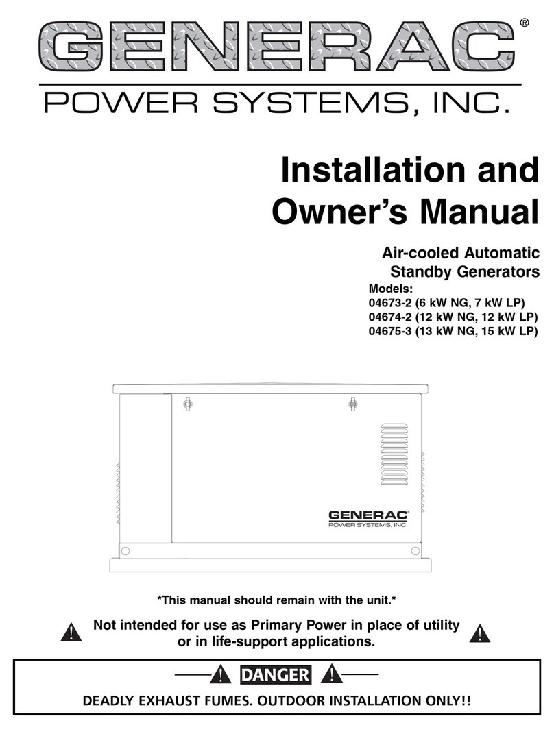 Generac Power Systems 04673-2 Installation instructions