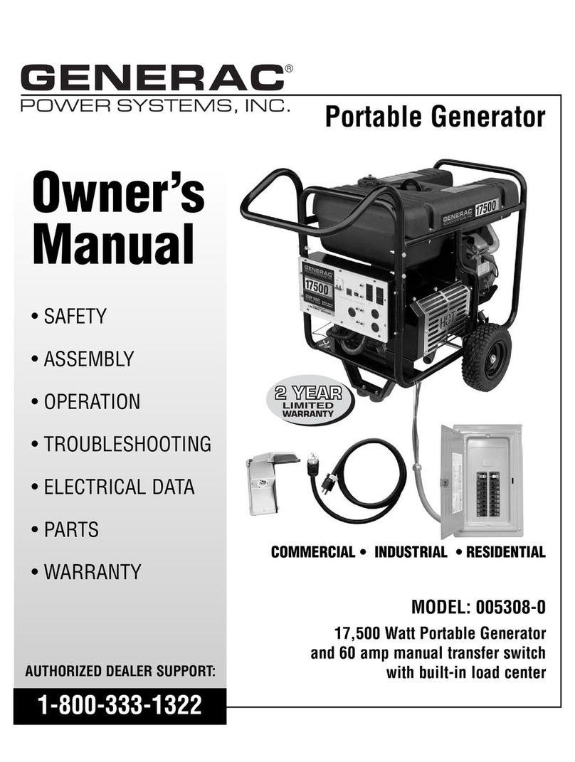Generac Power Systems 005308-0 User manual Generac Power Systems 005308-0 User manual