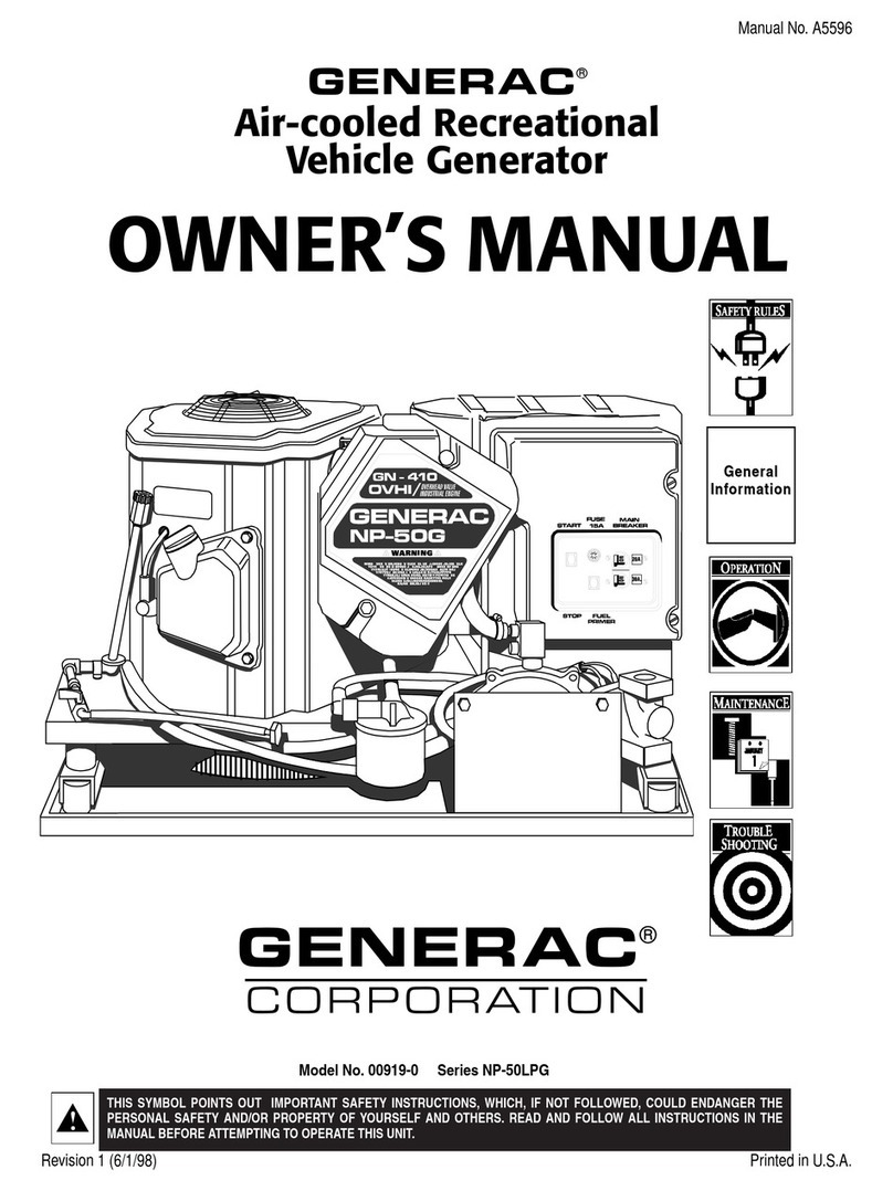 Generac Power Systems 00919-0 User manual