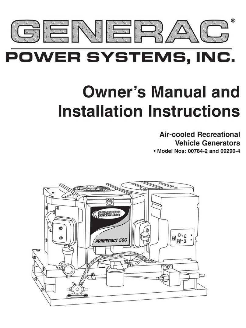 Generac Power Systems 00784-2, 09290-4 Service manual Generac Power Systems 00784-2, 09290-4 Service manual
