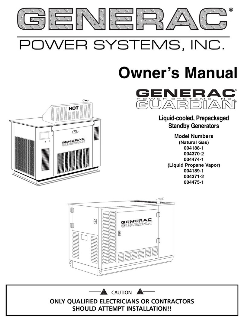 Generac Power Systems Guardian 004188-1 User manual