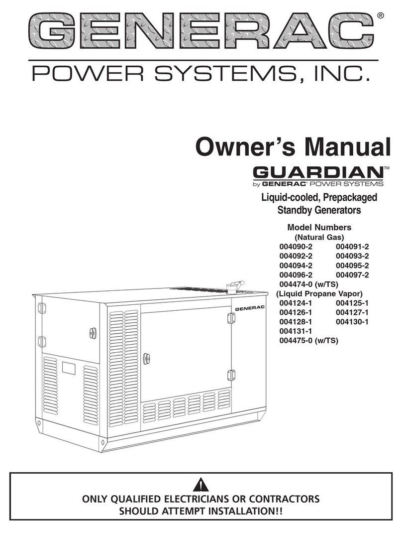 Generac Power Systems 004090-2, 004091-2, 004092-2, 004093-2, 004094-2, 004095-2, 004096-2, 004097-2, 004474-0, 004124-1, 004125-1, 004126-1... User manual Generac Power Systems 004090-2, 004091-2, 004092-2, 004093-2, 004094-2, 004095-2, 004096-2, 004097-2, 004474-0, 004124-1, 004125-1, 004126-1... User manual