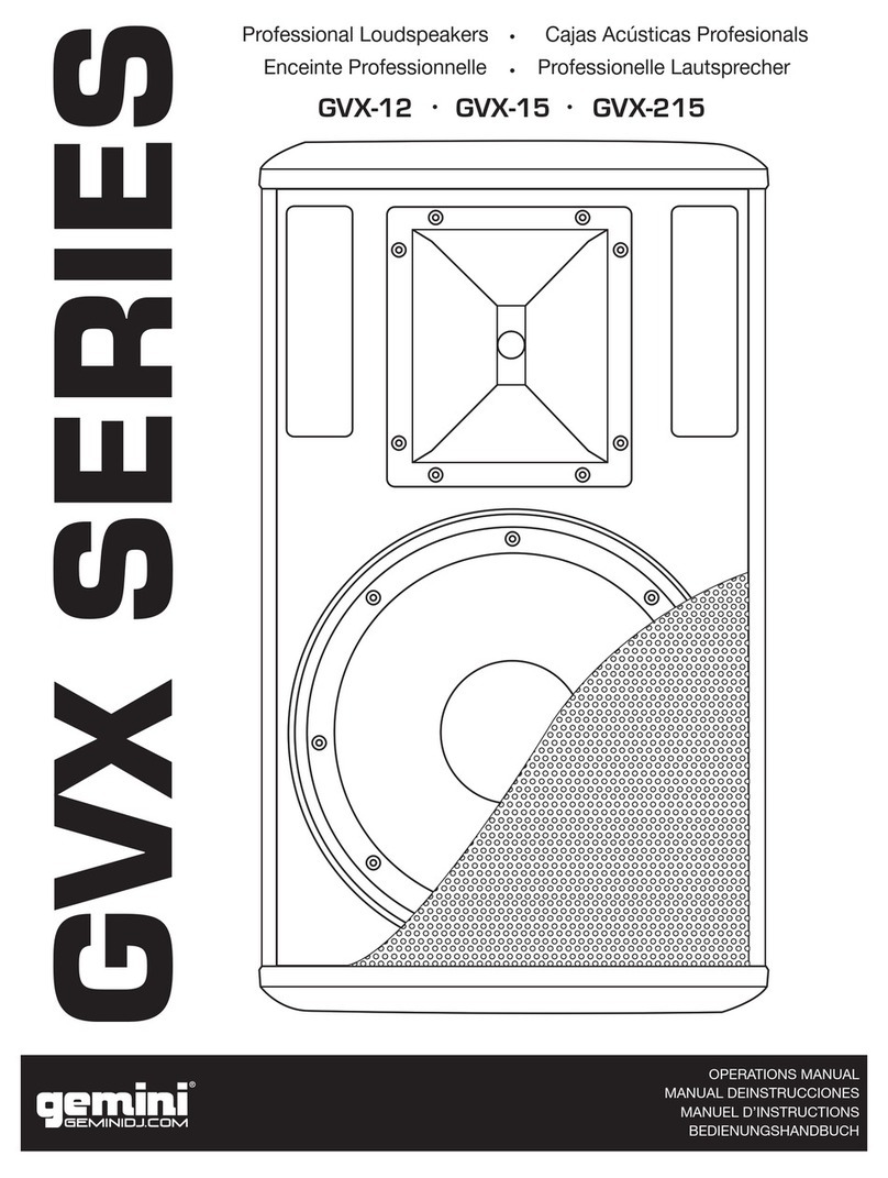 Gemini GVX-12 User manual