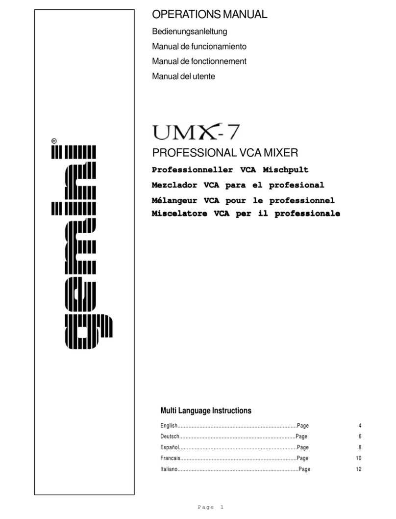 Gemini UMX-7 User manual
