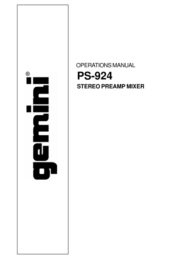 Gemini PS-924 User manual