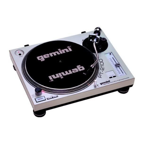 Gemini PT 2100 User manual Gemini PT 2100 User manual