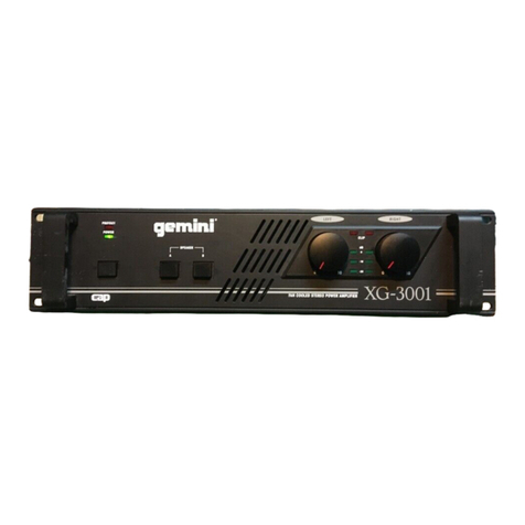 Gemini XG-3001 User manual Gemini XG-3001 User manual