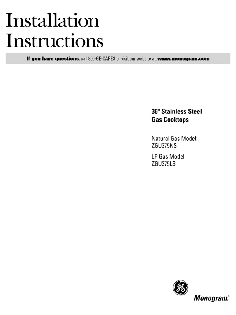 GE Monogram ZGU375LS User manual