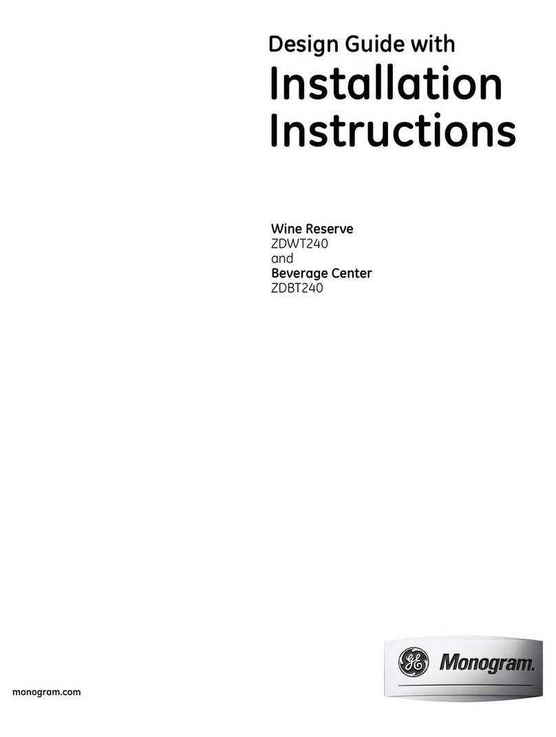 GE Monogram ZDBT240 User manual