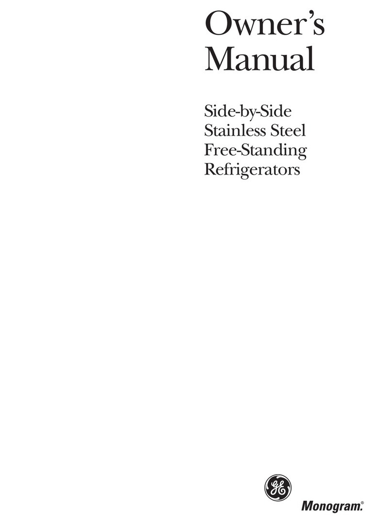 GE Refrigerator User manual