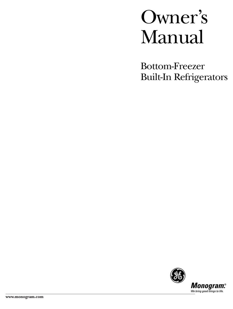 GE Bottom-Freezer Built-In Refrigerators owner's manual GE Bottom-Freezer Built-In Refrigerators owner's manual