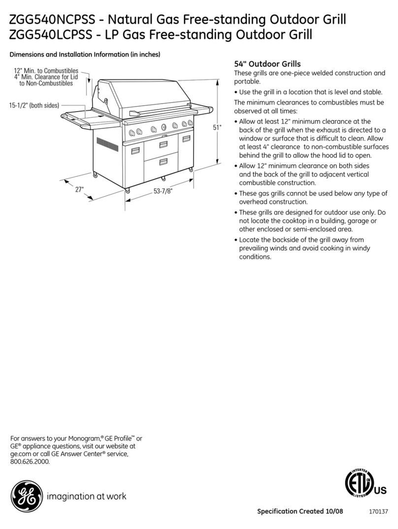 GE ZGG540LCPSS Manual