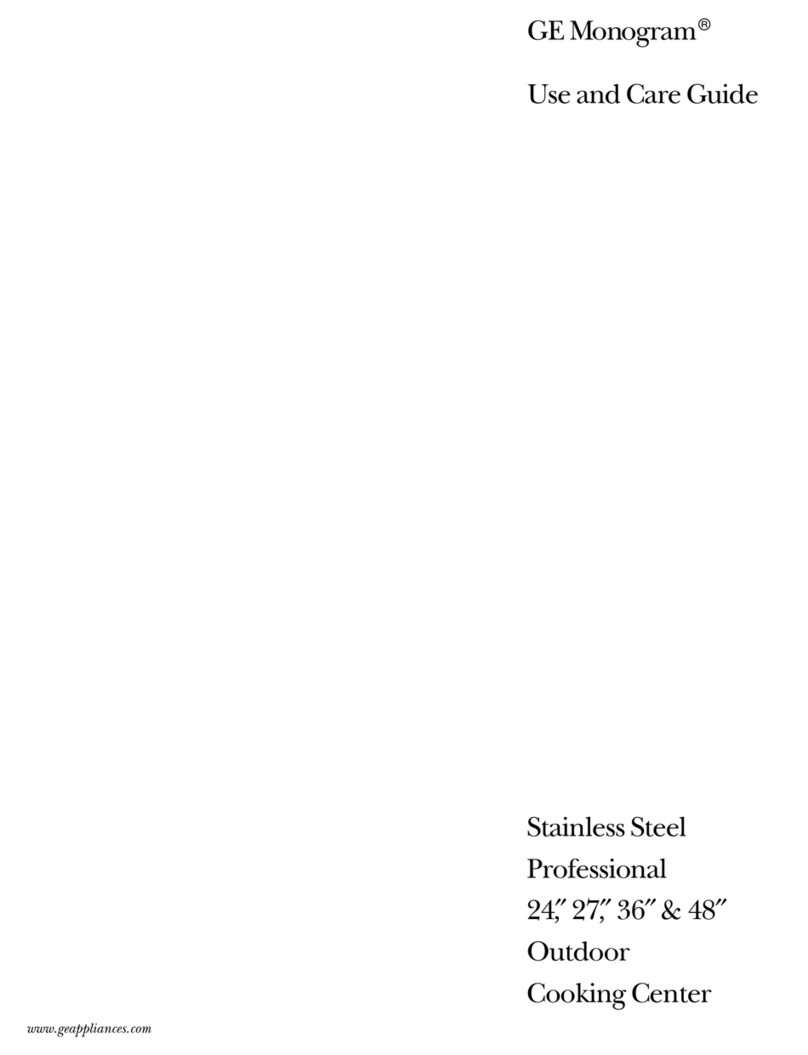 GE Gas Grill User manual GE Gas Grill User manual