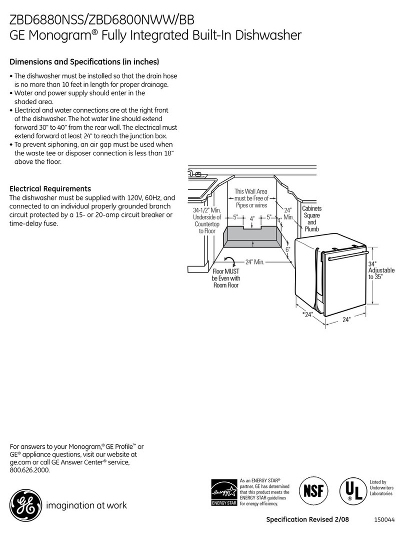 GE Monogram ZBD6880NSS User guide