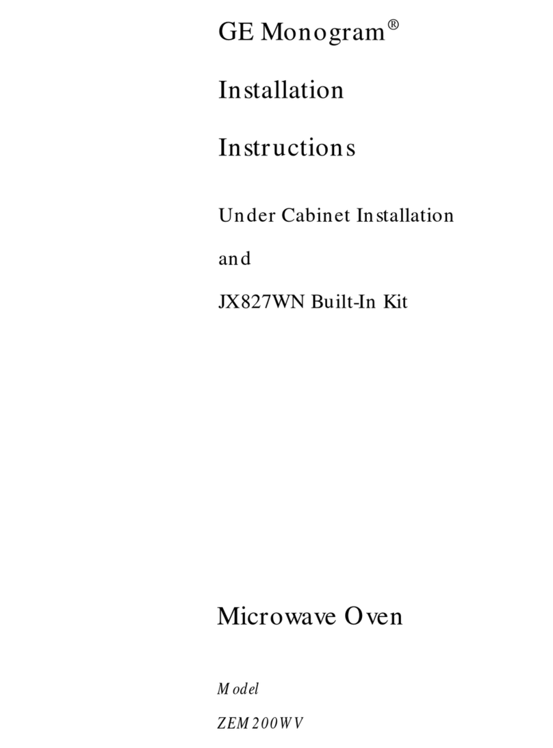 GE Monogram ZEM200WV User manual