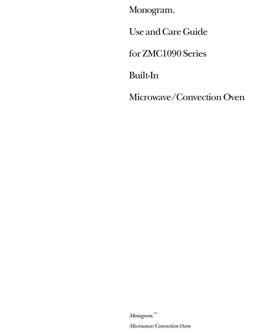 GE Monogram ZMC1090 Series User manual