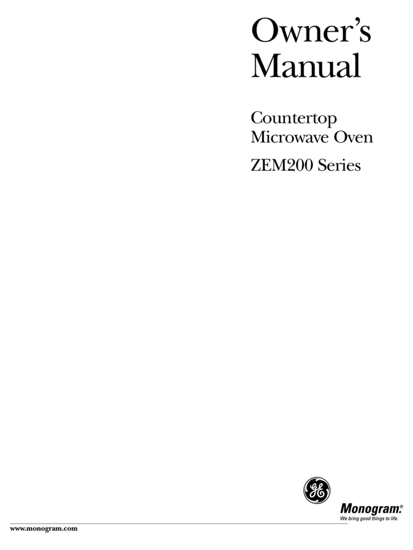 GE Monogram ZEM200 Series User manual