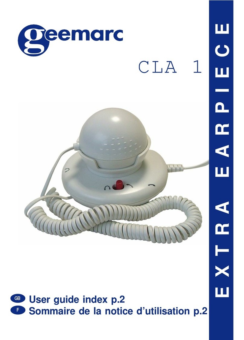 Geemarc Extra Earpiece CLA 1 user guide