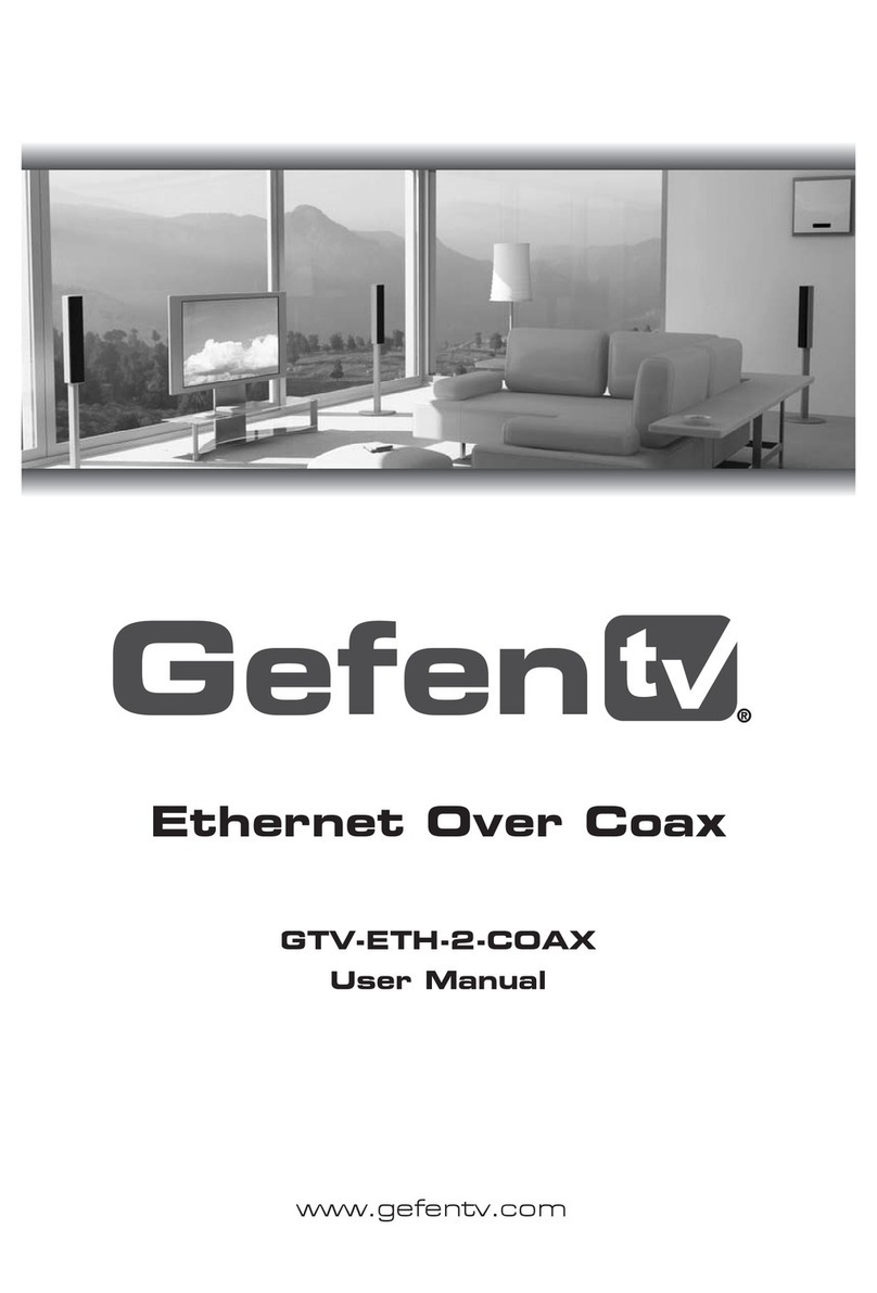 GefenTV GTV-ETH-2COAX user manual