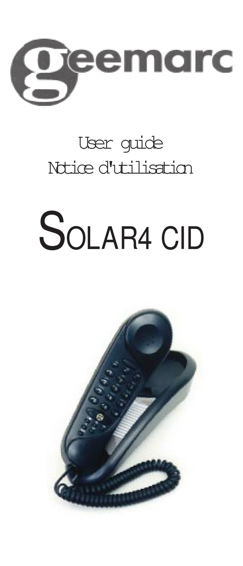 Geemarc Solar 4 CID user guide