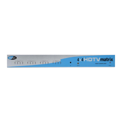 Gefen ex-tend-it 4x4 HDTV Matrix User manual Gefen ex-tend-it 4x4 HDTV Matrix User manual