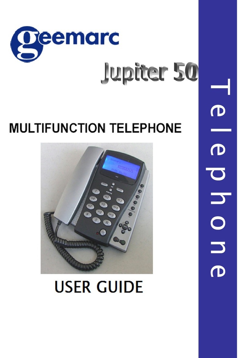 Geemarc Jupiter 50 User manual Geemarc Jupiter 50 User manual