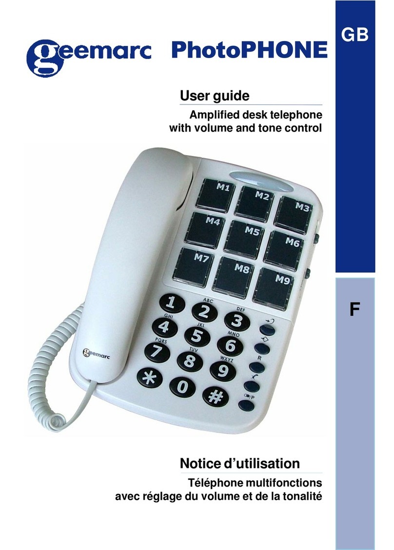 Geemarc PhotoPhone User manual